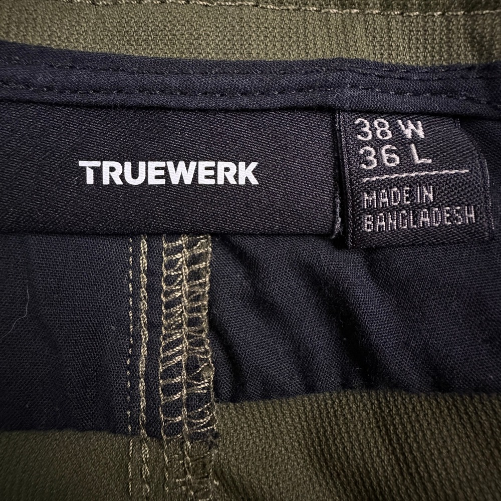 Truewerk T1 Werkpants Mens 38x36 Olive Green Technical Work Pants RN147752 - Picture 3 of 11